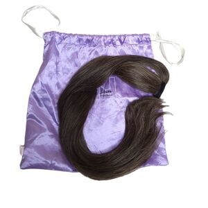 INH insert name here Miya clip in ponytail extension in toffee with bag